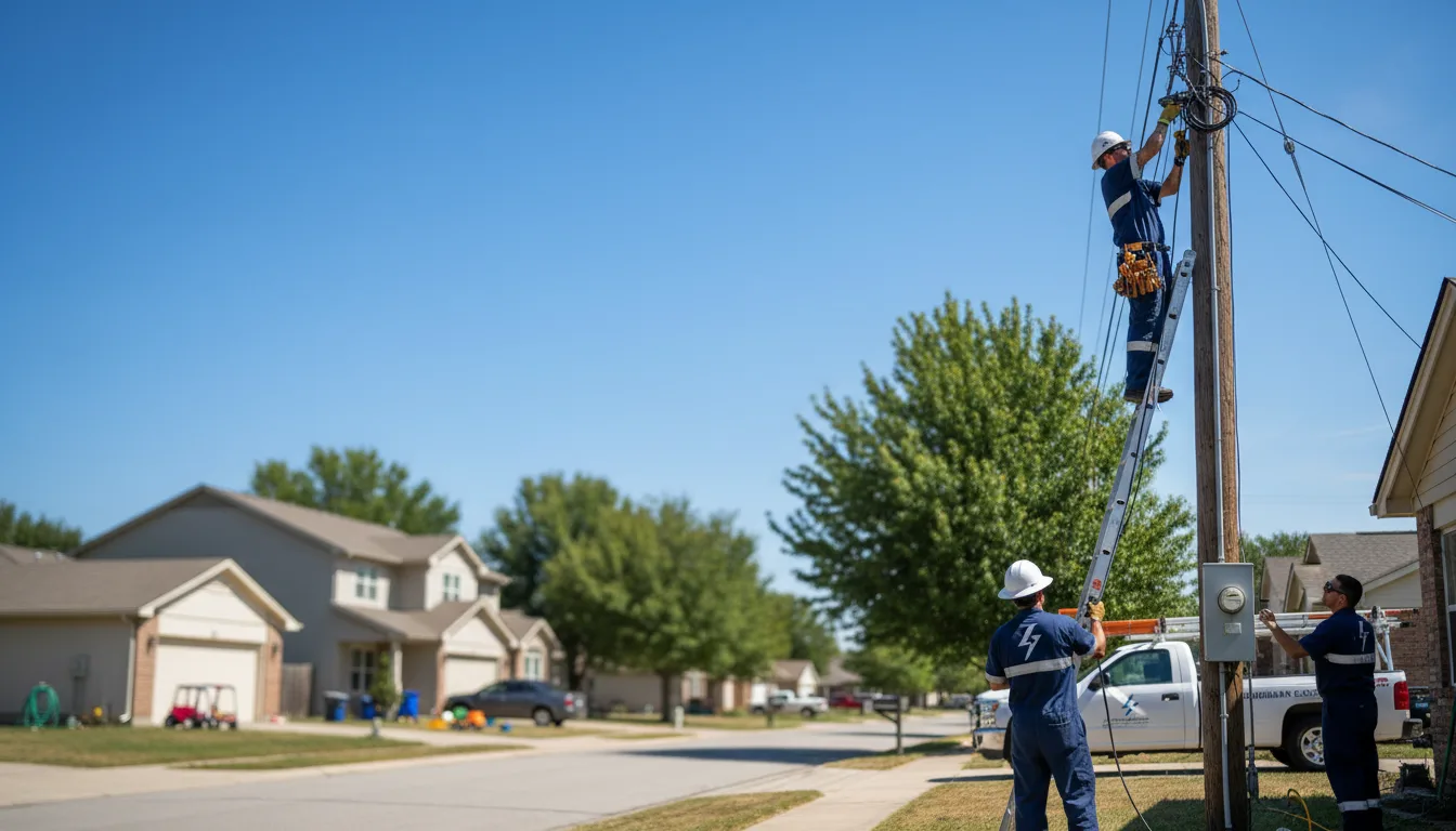 Residential electrician providing installation services in Gilbertville, IA